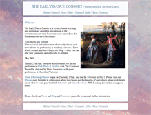 Tablet Screenshot of earlydanceconsort.com.au